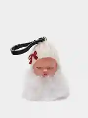 Белый брелок "Спящий малыш"