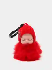 Красный брелок "Спящий малыш"