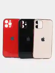 Стеклянный чехол для iPhone 12 mini, 12 Pro, 12 Pro Max, с гальваническим покрытием