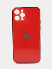 Красный стеклянный чехол для iPhone 12 mini, 12 Pro, 12 Pro Max, с гальваническим покрытием