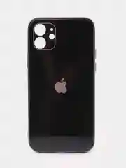 Черный стеклянный чехол для iPhone 12 mini, 12 Pro, 12 Pro Max, с гальваническим покрытием