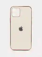 Бежевый стеклянный чехол для iPhone 12 mini, 12 Pro, 12 Pro Max, с гальваническим покрытием