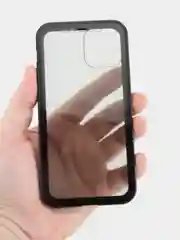 Черный магнитный металический чехол для iPhone 11 XR X XSMax XS Pro