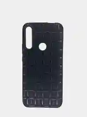 Чехол Huawei P Smart Z / Honor 9X / Honor 9X Premium черный силиконовый, имитация кожи