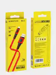 Кабель Lightning (8-pin) Borofone BX35 (1 метр / 2.4A) красный