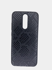Чехол Xiaomi Redmi 8, Сяоми Редми 8 силиконовый, имитация кожи