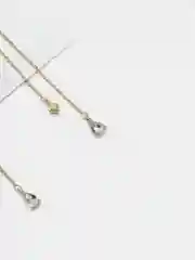 Асимметричные серьги-подвески с жемчугом
