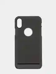 Серый iphone  X / XS чехол пластиковый с перфорацией
