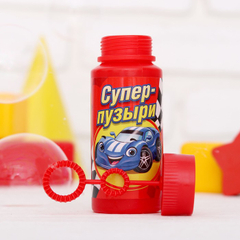 Мыльные пузыри "Супер тачки", 95 мл