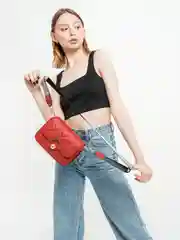 Сумка через плечо из экокожи