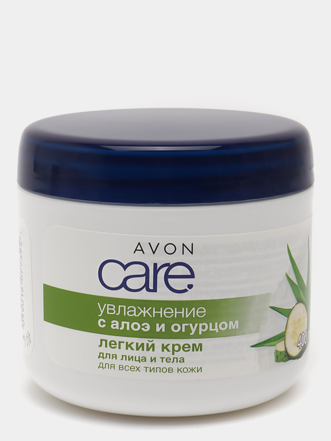 Увлажнение / Крем для лица и тела c алоэ и огурцом, 400 мл / Avon Care  купить по цене 355.21 ₽ в интернет-магазине Магнит Маркет