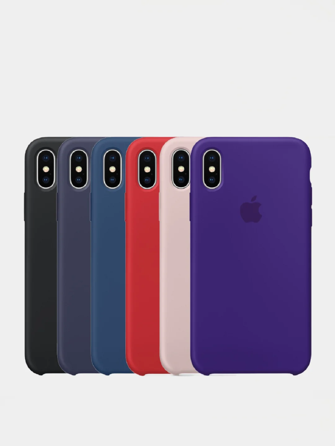 Багровый чехол Silicone Case для iPhone XR