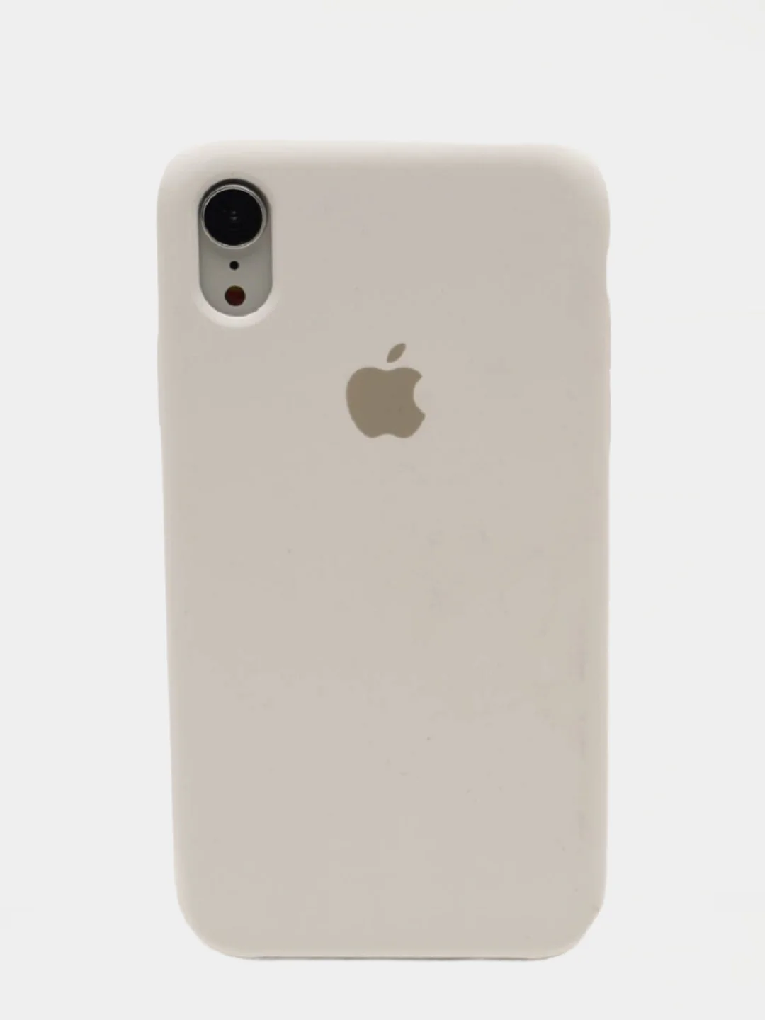 Белый чехол Silicone Case для iPhone XR