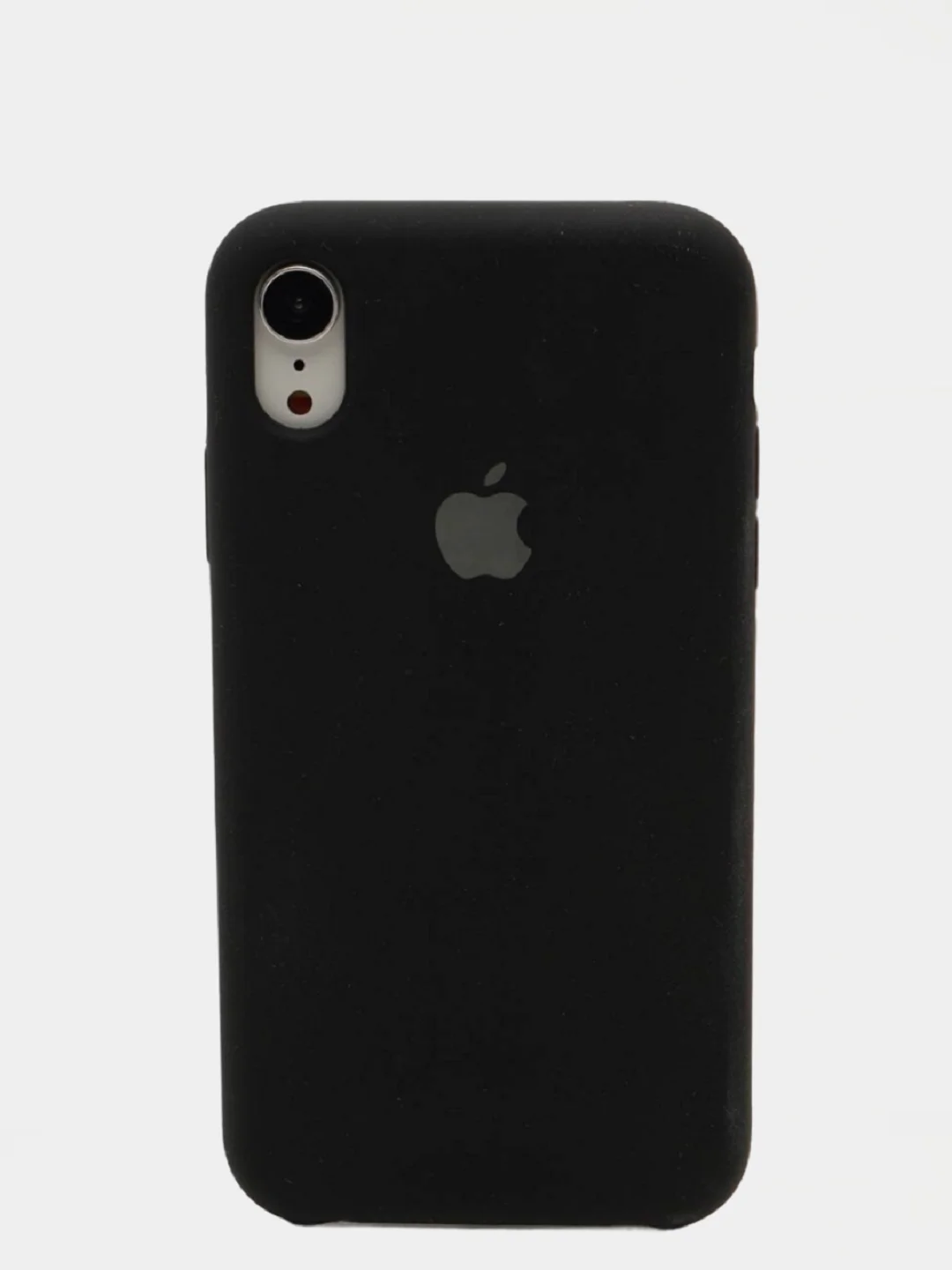 Черный чехол Silicone Case для iPhone XR