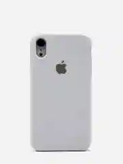 Серый меланж чехол Silicone Case для iPhone XR