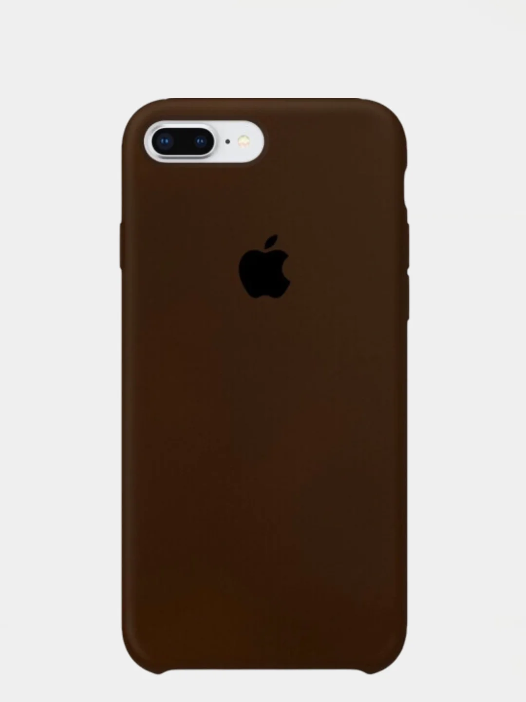Коричневый чехол Silicone Case для iPhone 7 Plus 8 Plus