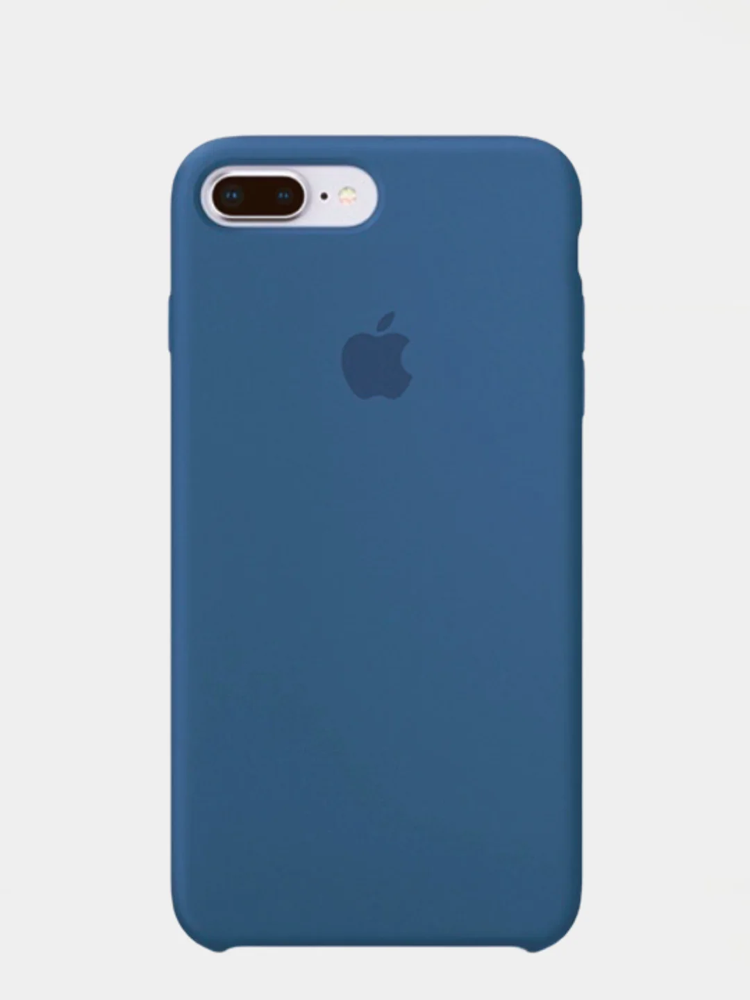 Синий меланж чехол Silicone Case для iPhone 7 Plus 8 Plus