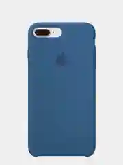 Синий меланж чехол Silicone Case для iPhone 7 Plus 8 Plus