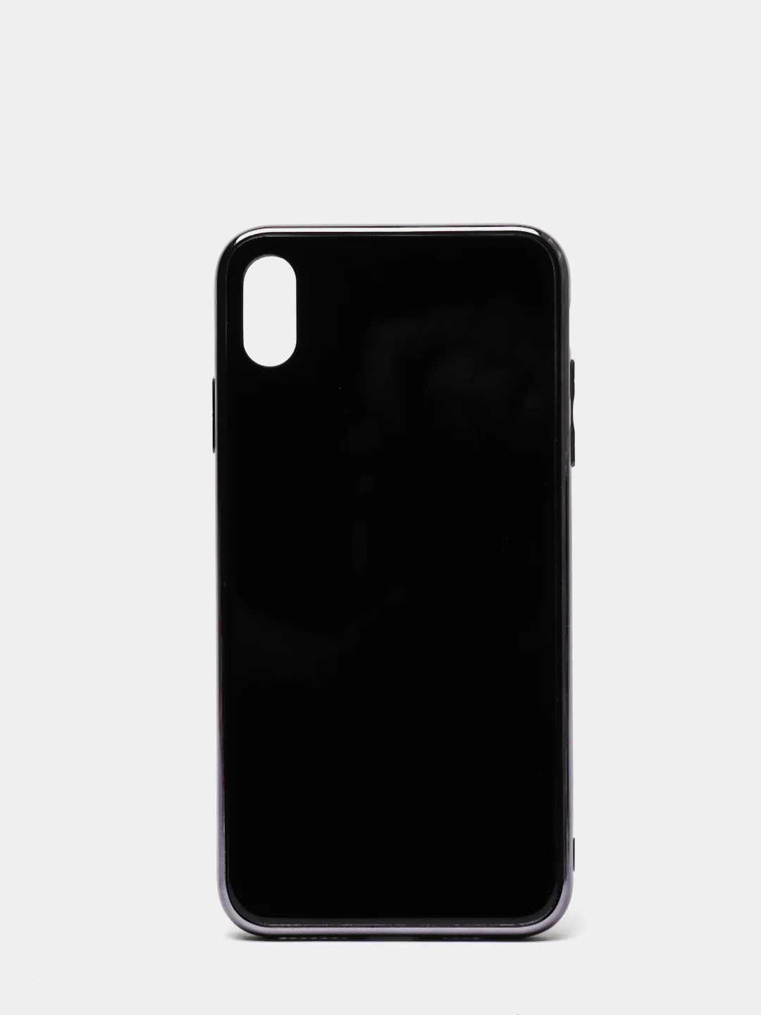Черный iphone Xs Max чехол пластиковый