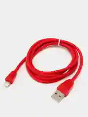 Красный кабель для зарядки, IP usb lightning, 1м, 1,5A, покрытие TPE