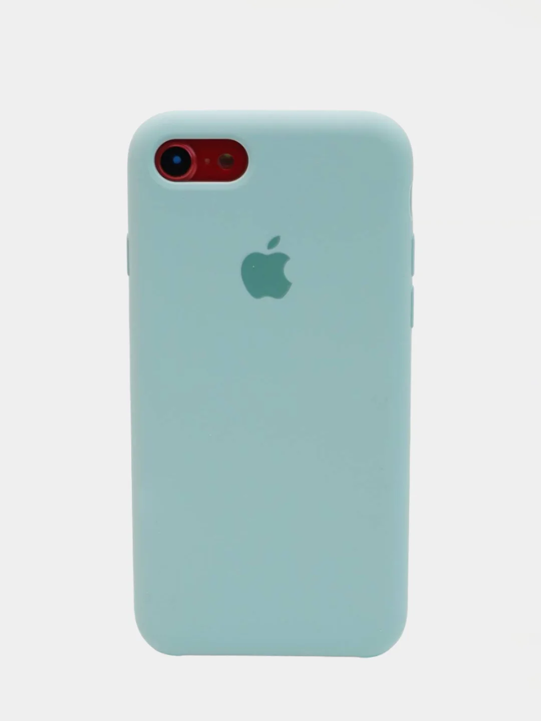 Мятный чехол Silicone Case для iPhone 7, 8, SE2, iPhone Se2 2020, с логотипом