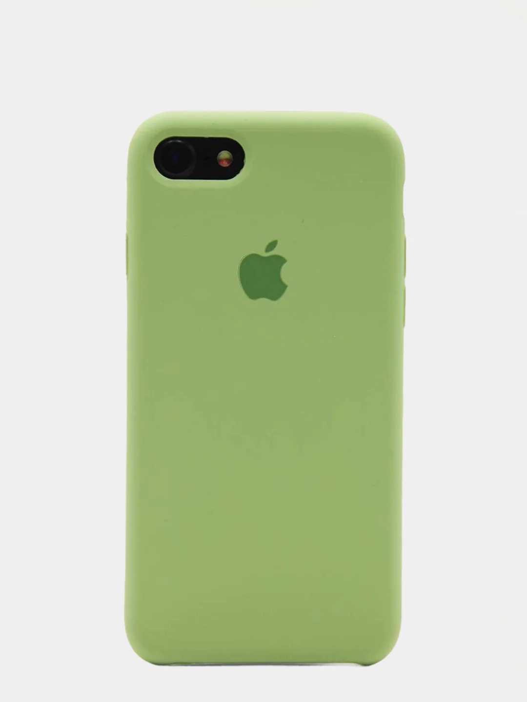 Оливковый чехол Silicone Case для iPhone 7, 8, SE2, iPhone Se2 2020, с логотипом