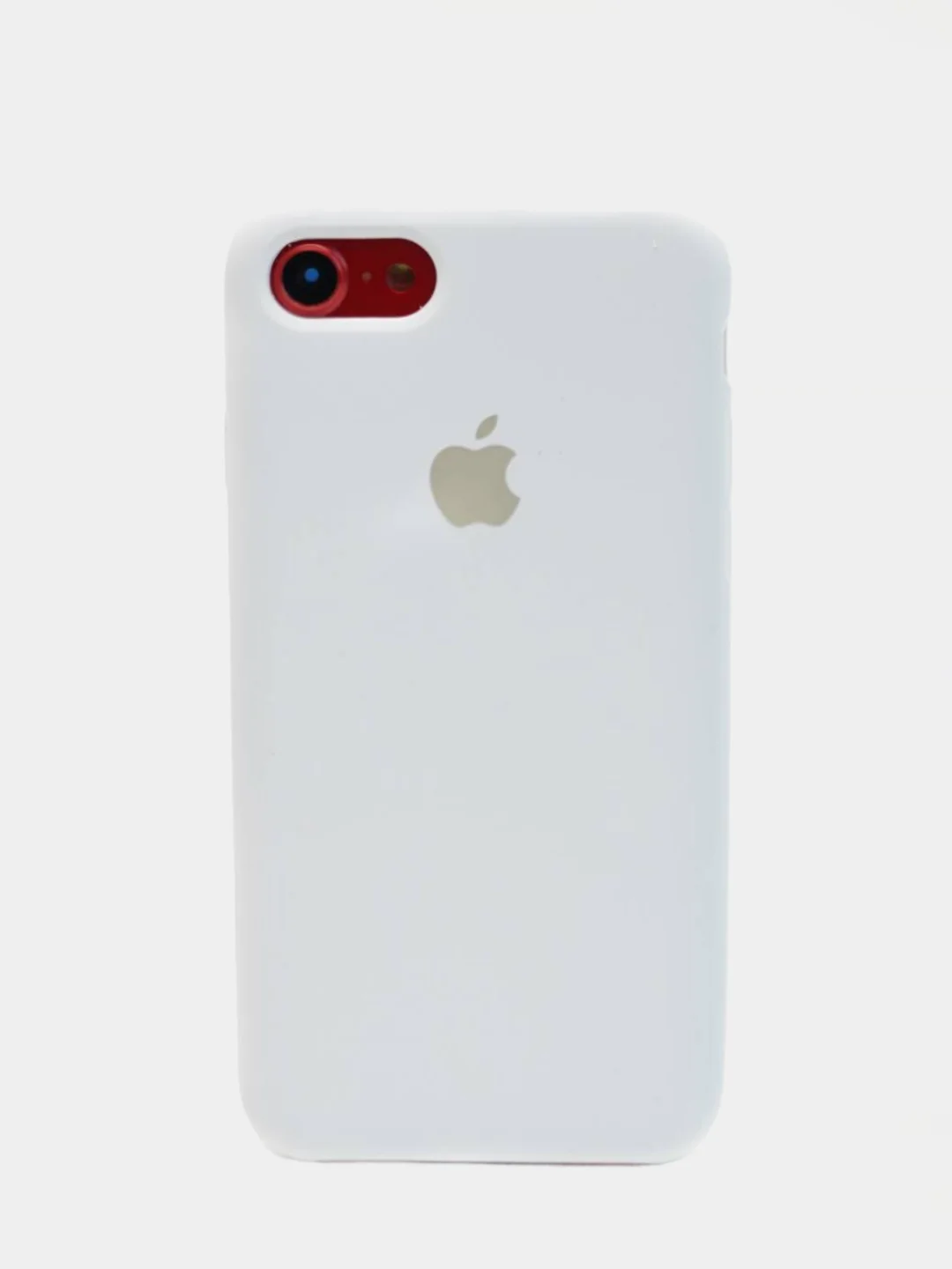 Белый чехол Silicone Case для iPhone 7, 8, SE2, iPhone Se2 2020, с логотипом