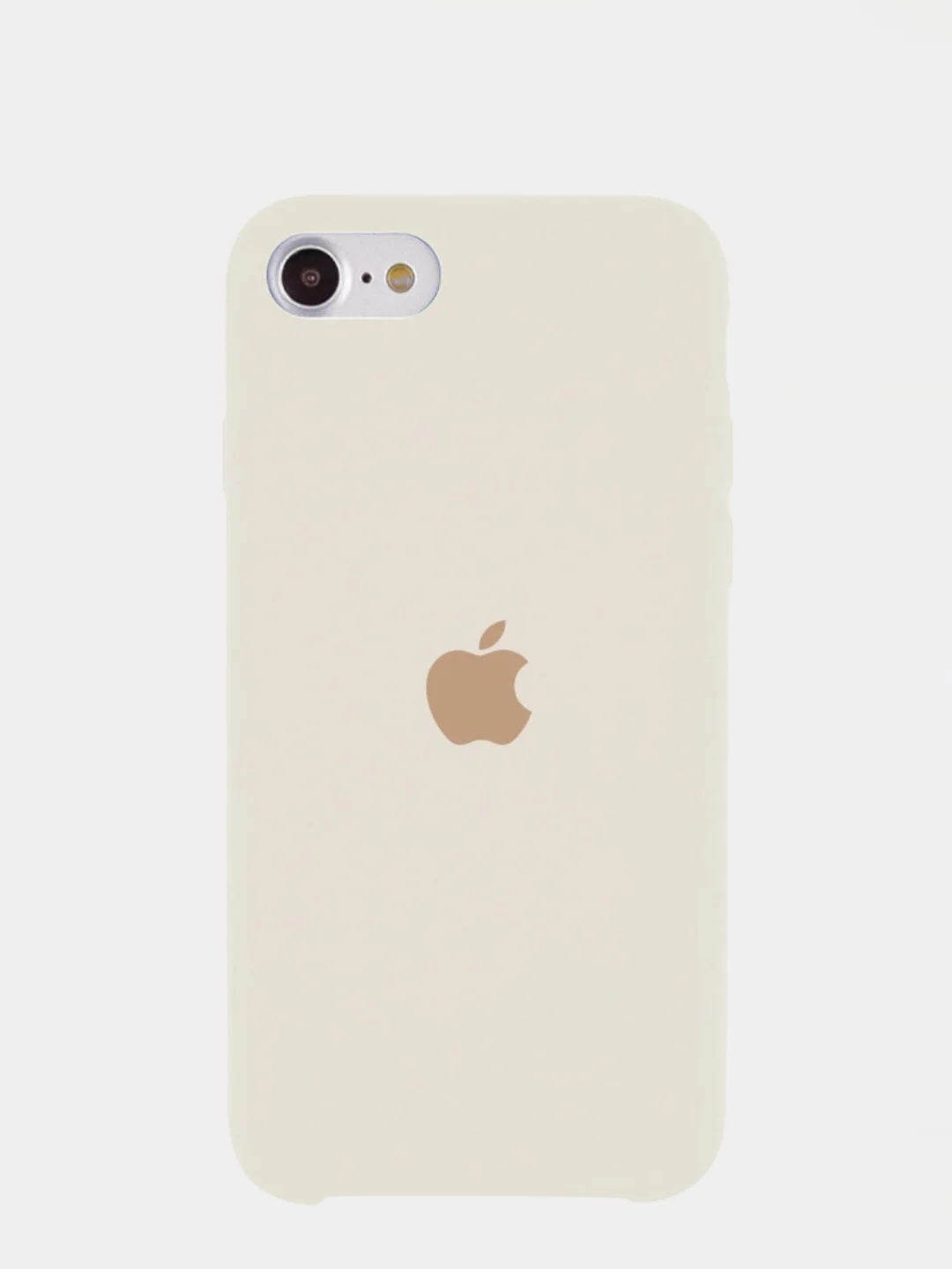 Бежевый чехол Silicone Case для iPhone 7, 8, SE2, iPhone Se2 2020, с логотипом