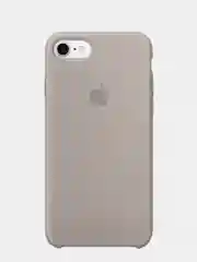 Серый чехол Silicone Case для iPhone 7, 8, SE2, iPhone Se2 2020, с логотипом