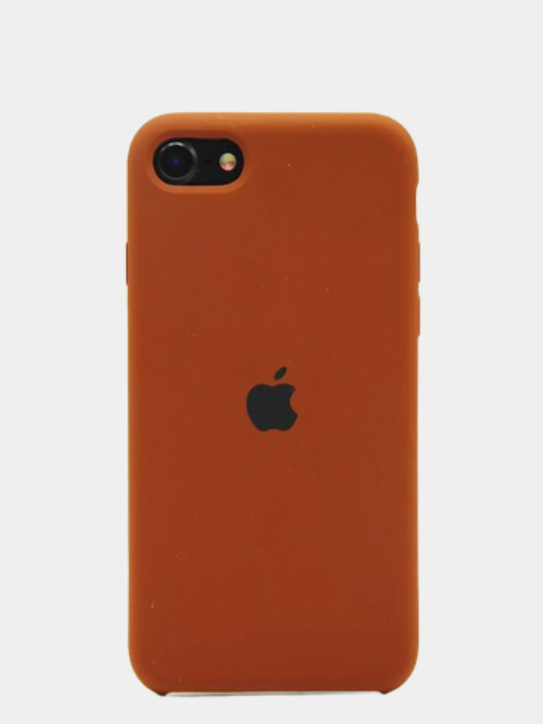 Коричневый чехол Silicone Case для iPhone 7, 8, SE2, iPhone Se2 2020, с логотипом