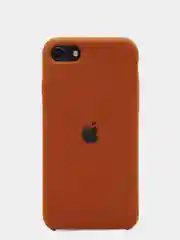 Коричневый чехол Silicone Case для iPhone 7, 8, SE2, iPhone Se2 2020, с логотипом