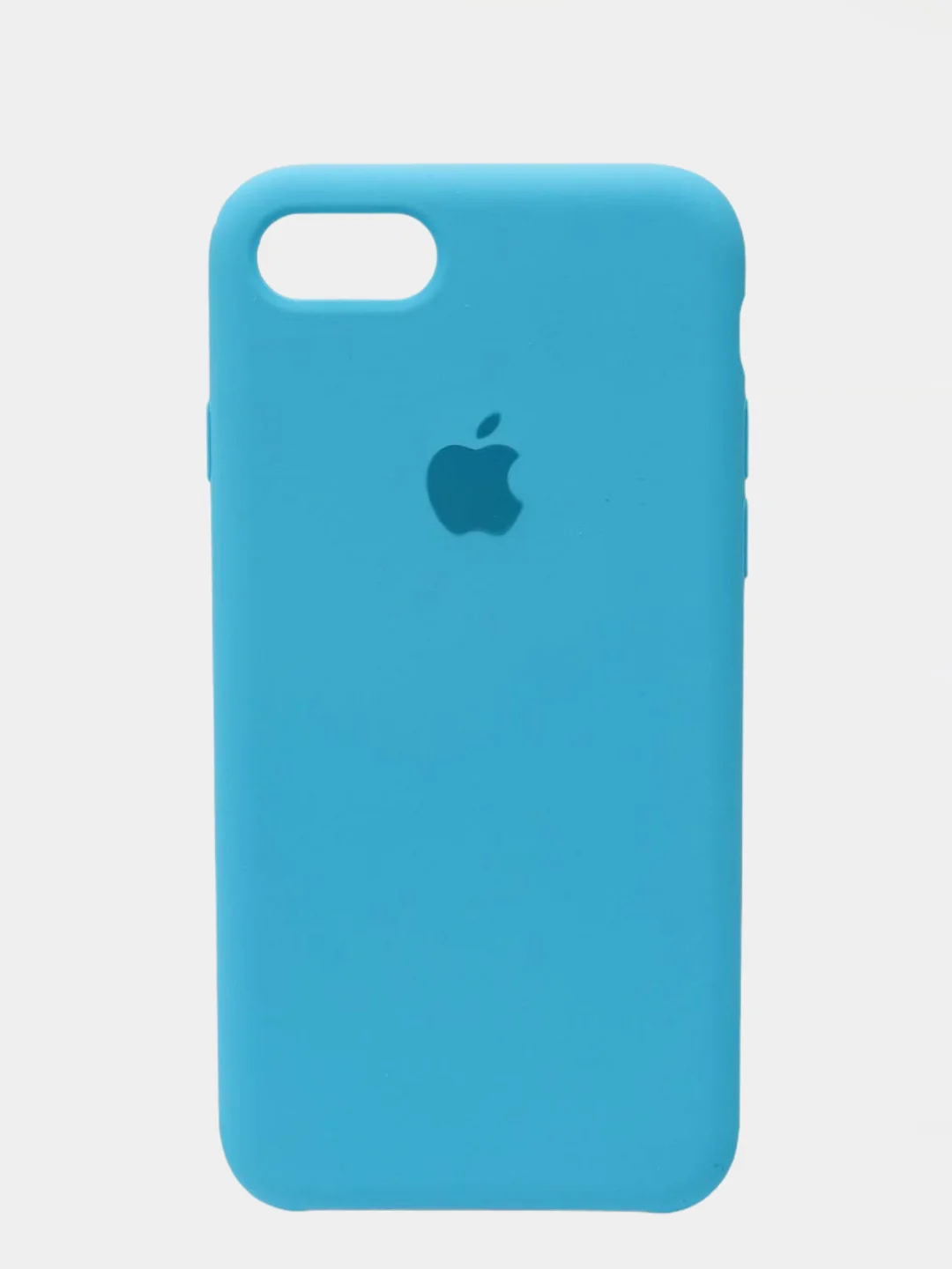 Голубой чехол Silicone Case для iPhone 7, 8, SE2, iPhone Se2 2020, с логотипом
