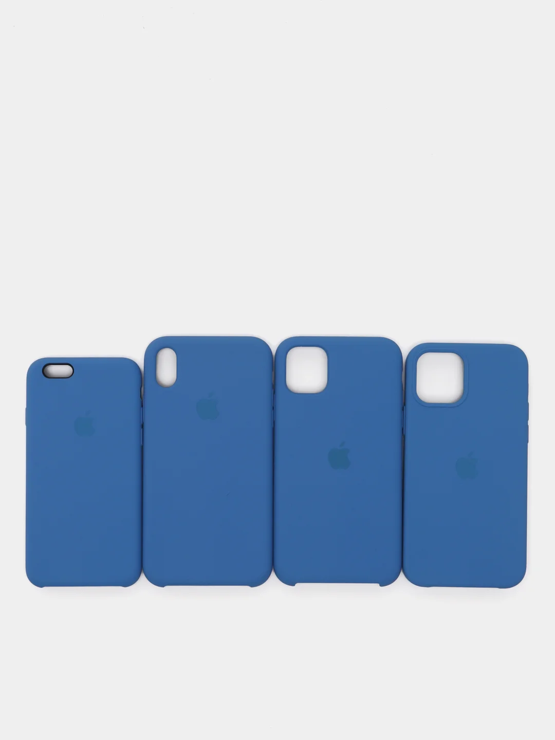 Синий чехол Silicone case для iPhone 11/XR/12/7/8/X/XS/6S/Pro/Max,Plus,SE Силиконовый (айфон)