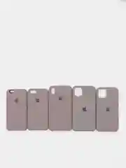 Бежевый меланж чехол Silicone case для iPhone 11/XR/12/7/8/X/XS/6S/Pro/Max,Plus,SE Силиконовый (айфон)