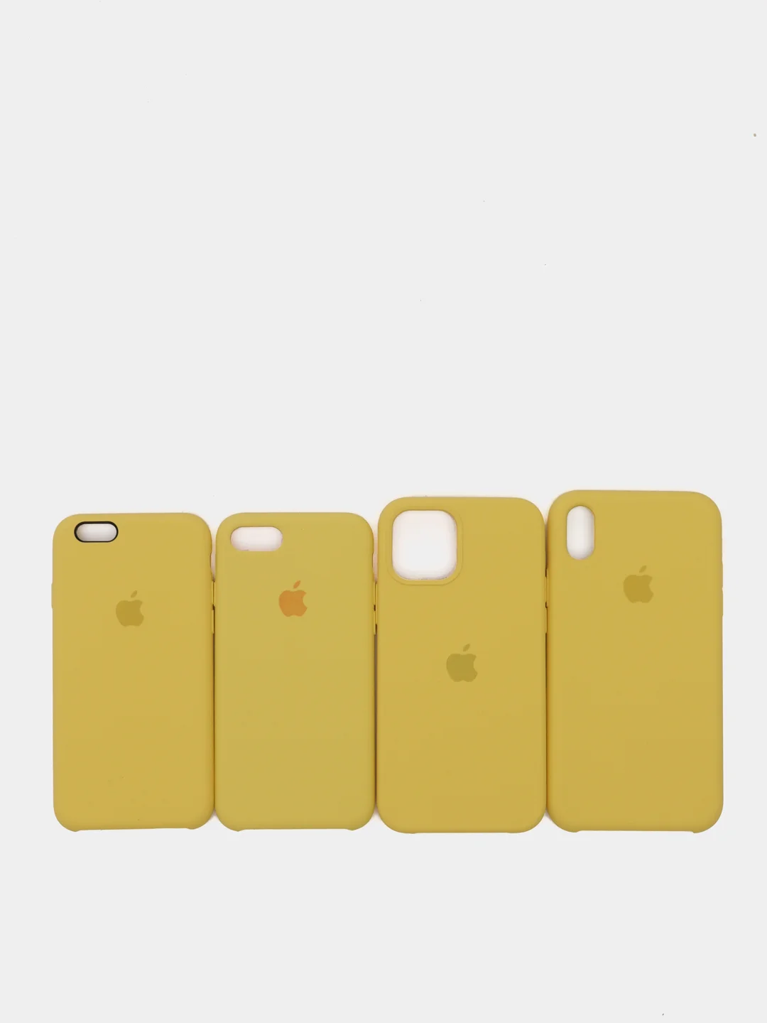 Желтый чехол Silicone case для iPhone 11/XR/12/7/8/X/XS/6S/Pro/Max,Plus,SE Силиконовый (айфон)