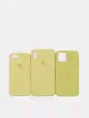 Лимонный чехол Silicone case для iPhone 11/XR/12/7/8/X/XS/6S/Pro/Max,Plus,SE Силиконовый (айфон)