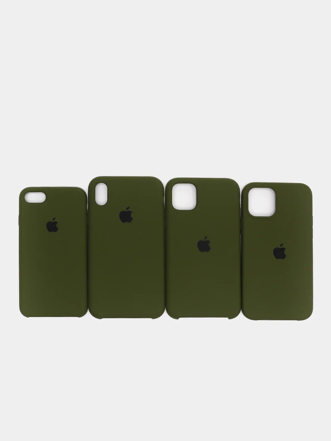 Хаки чехол Silicone case для iPhone 11/XR/12/7/8/X/XS/6S/Pro/Max,Plus,SE Силиконовый (айфон)