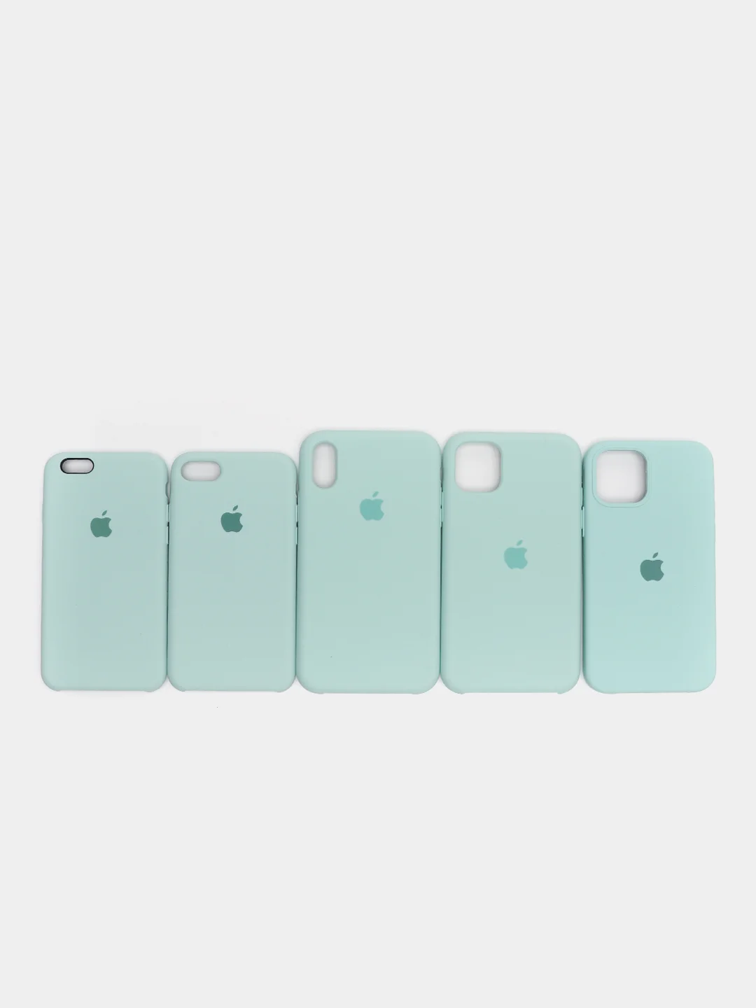 Бирюзовый чехол Silicone case для iPhone 11/XR/12/7/8/X/XS/6S/Pro/Max,Plus,SE Силиконовый (айфон)