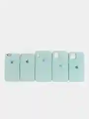 Бирюзовый чехол Silicone case для iPhone 11/XR/12/7/8/X/XS/6S/Pro/Max,Plus,SE Силиконовый (айфон)