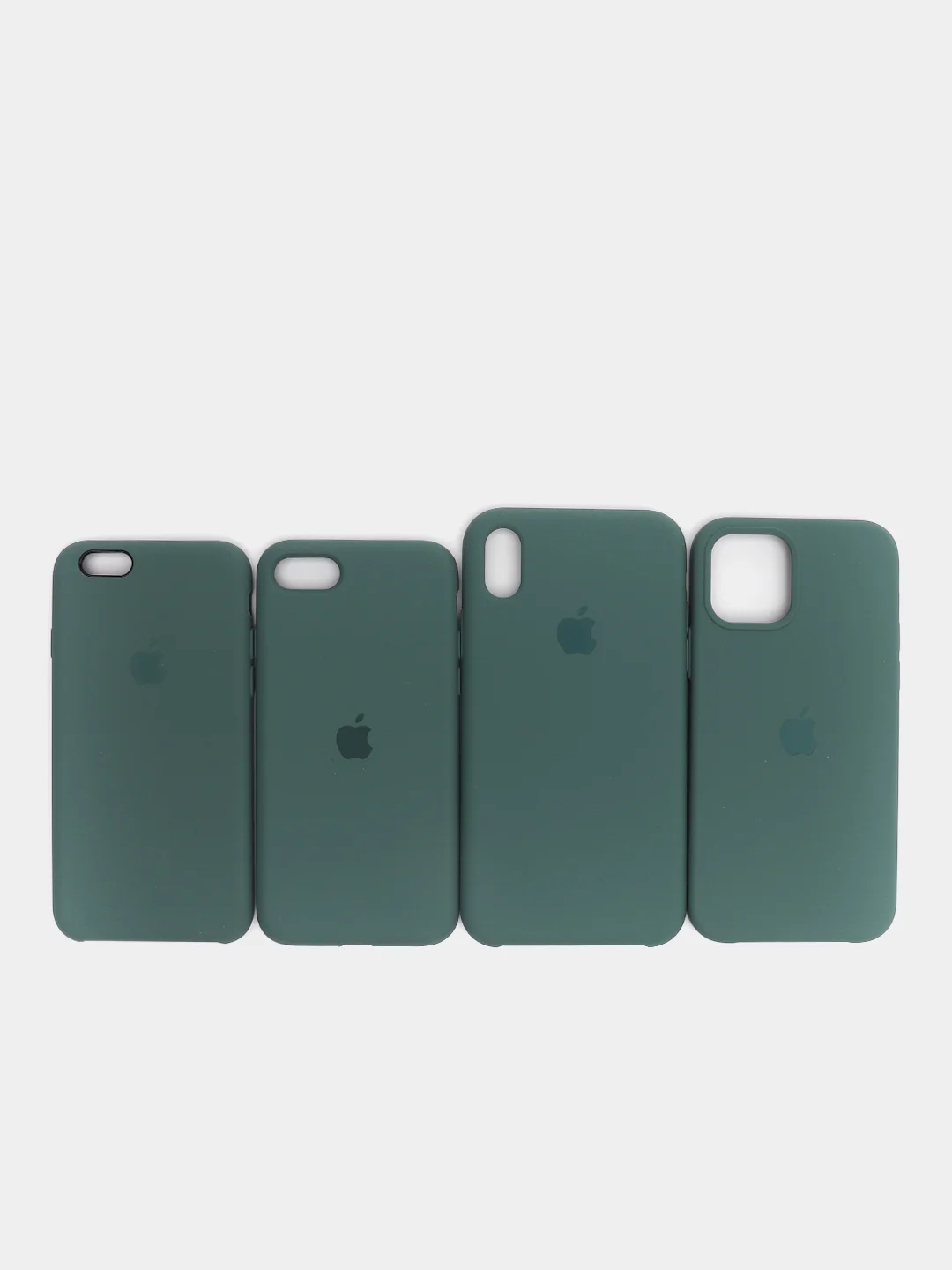 Лесной зеленый чехол Silicone case для iPhone 11/XR/12/7/8/X/XS/6S/Pro/Max,Plus,SE Силиконовый (айфон)