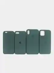 Лесной зеленый чехол Silicone case для iPhone 11/XR/12/7/8/X/XS/6S/Pro/Max,Plus,SE Силиконовый (айфон)