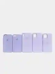Лавандовый чехол Silicone case для iPhone 11/XR/12/7/8/X/XS/6S/Pro/Max,Plus,SE Силиконовый (айфон)