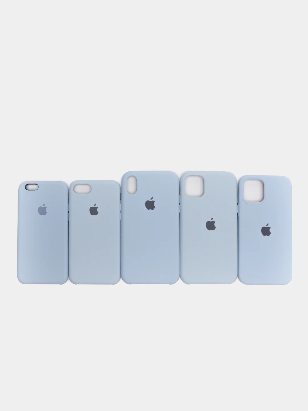 Синий меланж чехол Silicone case для iPhone 11/XR/12/7/8/X/XS/6S/Pro/Max,Plus,SE Силиконовый (айфон)