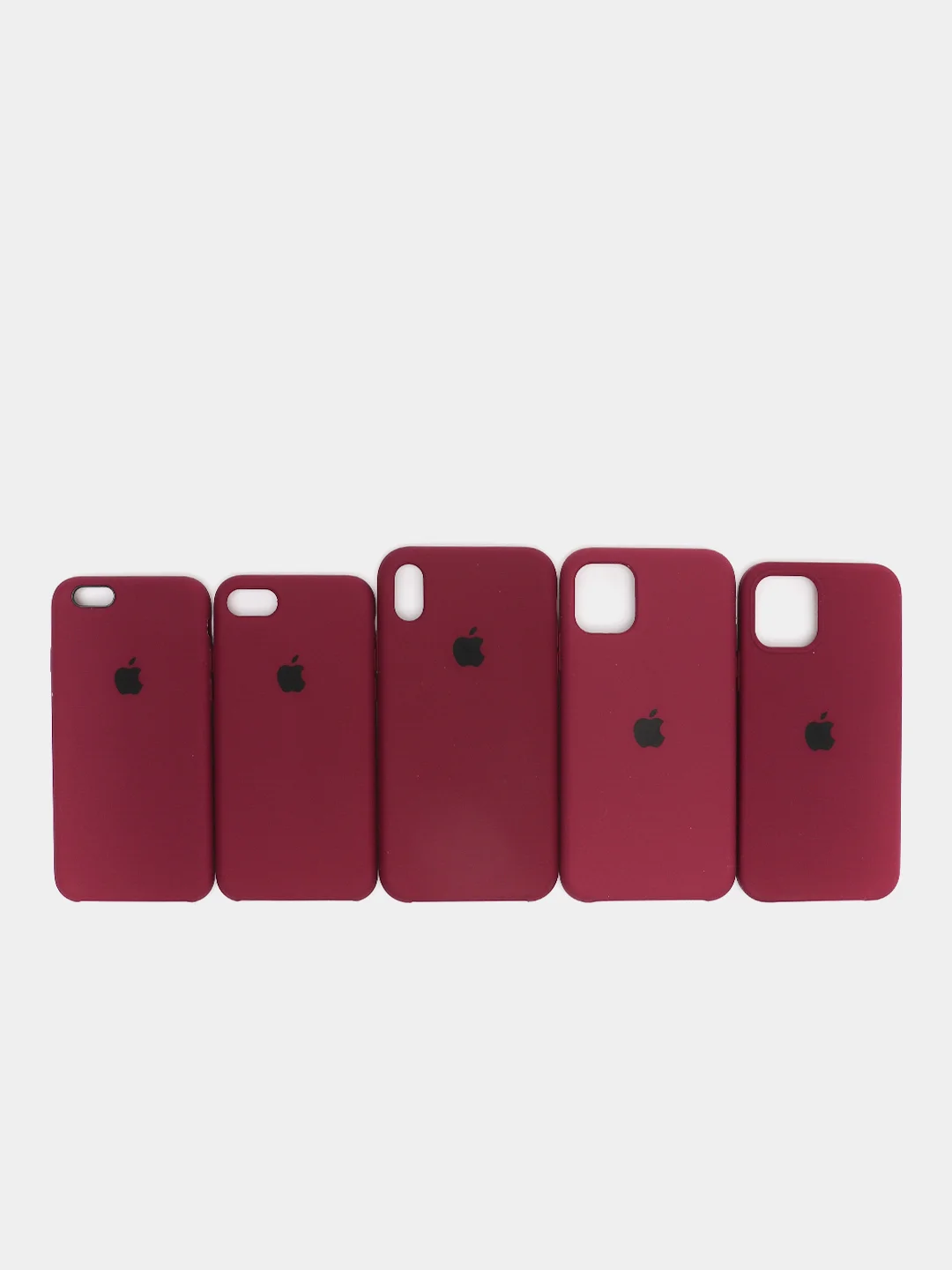 Багровый чехол Silicone case для iPhone 11/XR/12/7/8/X/XS/6S/Pro/Max,Plus,SE Силиконовый (айфон)