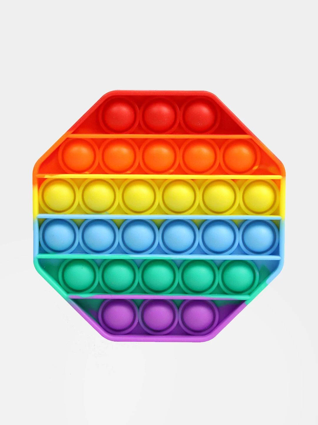 Синий игрушка антистресс Pop It (Поп Ит), радужный цвет