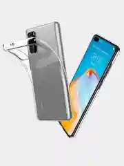 Защитный силиконовый чехол Honor Huawei P30, P40, прозрачный