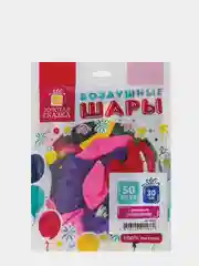 Шары воздушные с рисунком, 30 см, 50 штук