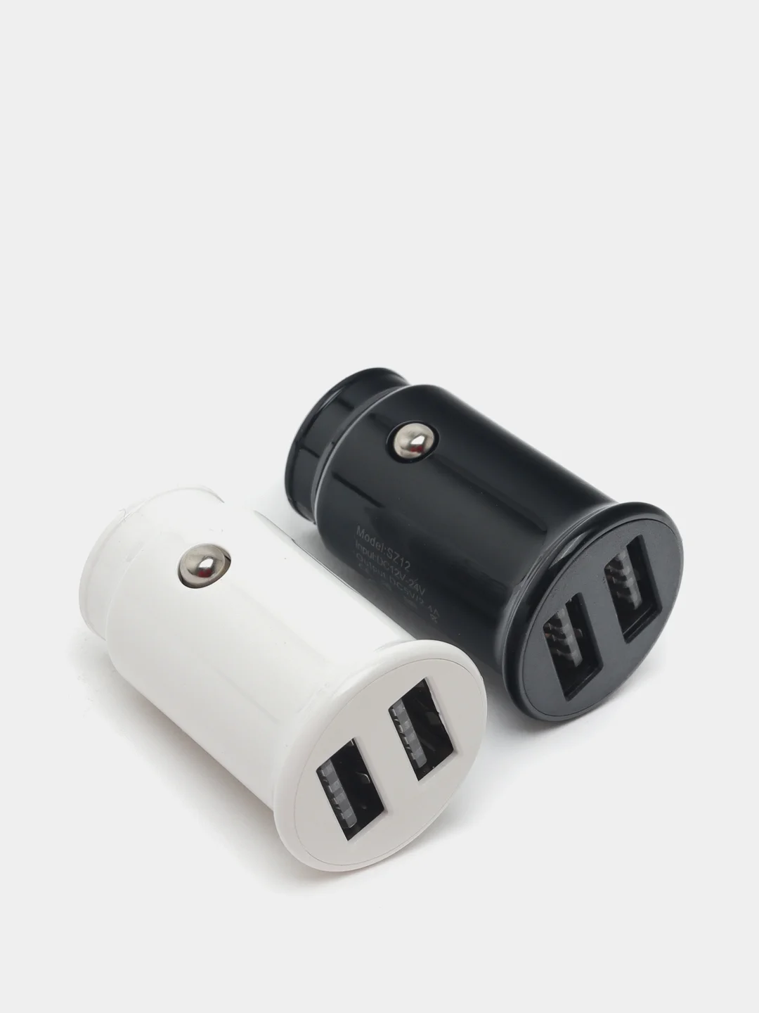Белый автомобильные зарядные устройства SKYDOLPHIN SZ12, 2 USB разъема