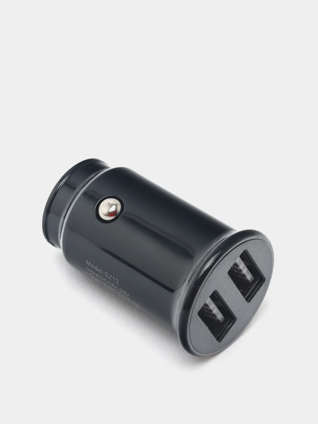 Черный автомобильные зарядные устройства SKYDOLPHIN SZ12, 2 USB разъема