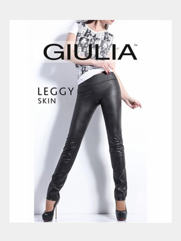 Брюки-легинсы Giulia Leggy Skin 01, из экокожи